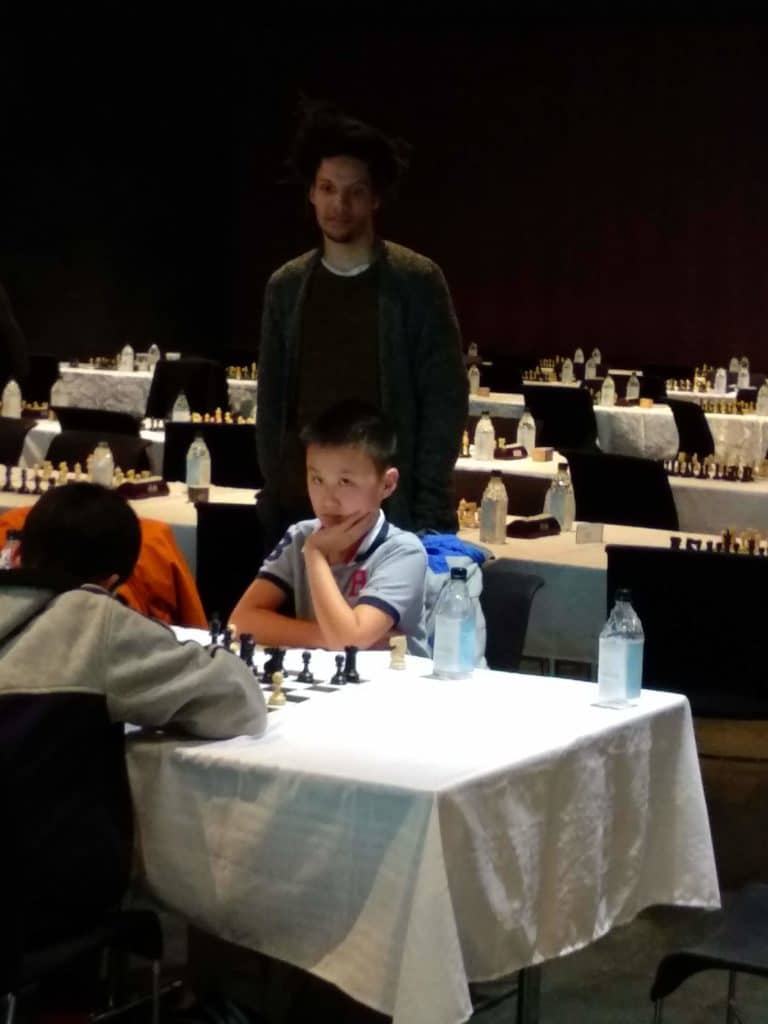 Christopher Yoo playing A friendly blitz in Iceland 2019. Photo by Kallia Kleisarchaki